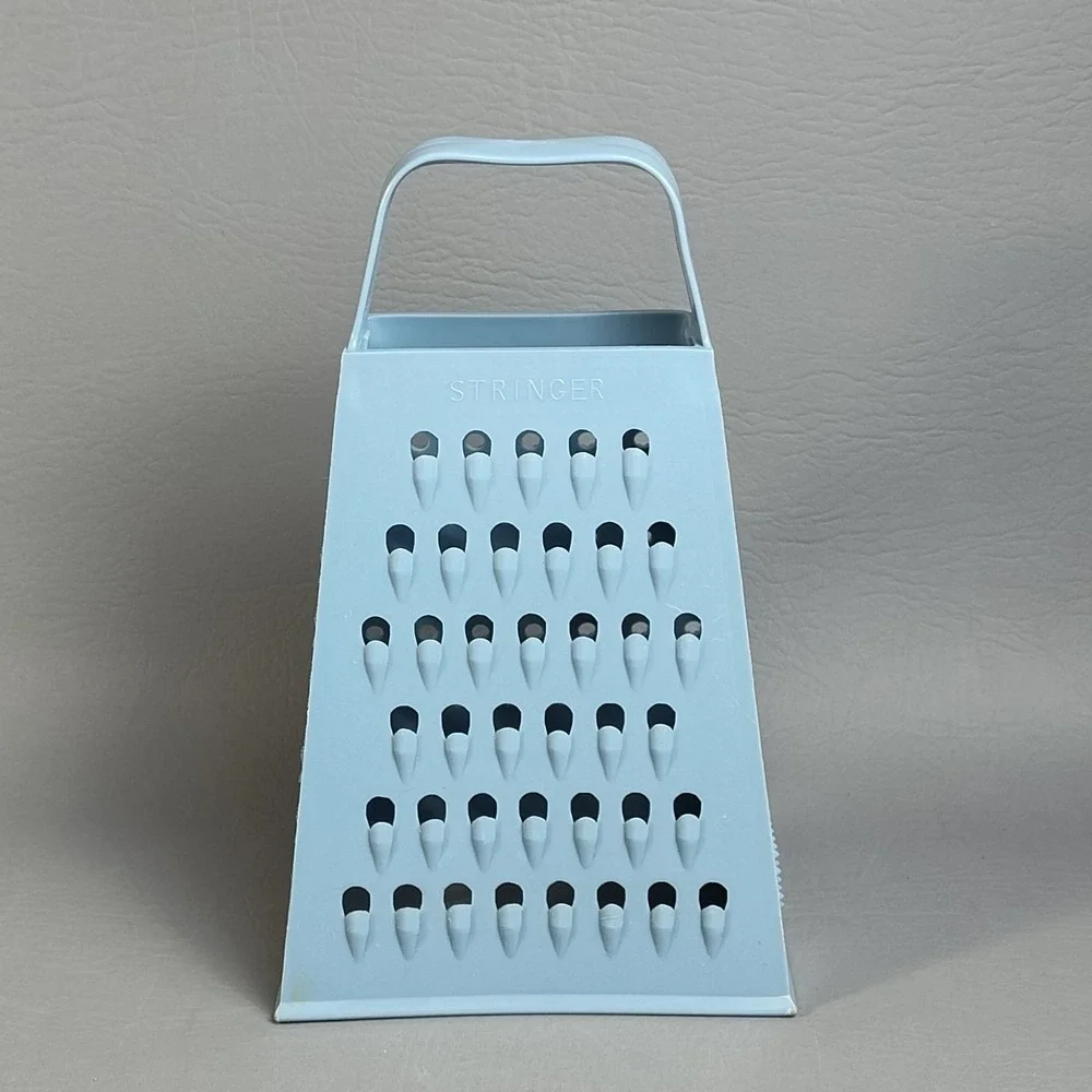 Vtg 1972 Hutzler Blue Kitchen Shredder Grater Stringer Slicer Rind Grater Cheese